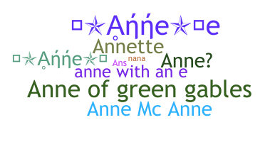 ニックネーム - Anne