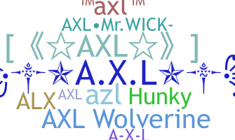ニックネーム - Axl