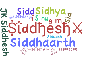 ニックネーム - Siddhesh