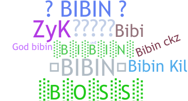 ニックネーム - Bibin