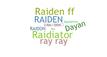 ニックネーム - Raiden