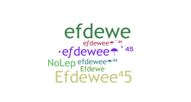 ニックネーム - efdewee45