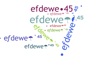 ニックネーム - efdewe45
