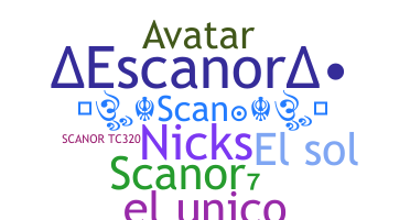 ニックネーム - Scanor