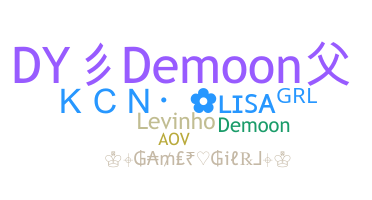 ニックネーム - demoon