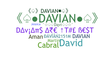 ニックネーム - Davian