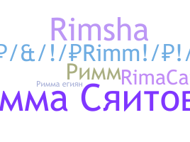 ニックネーム - Rimma