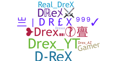 ニックネーム - Drex