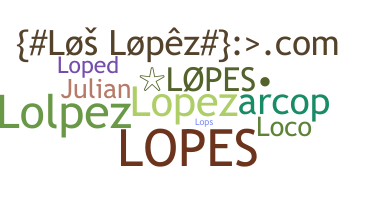 ニックネーム - Lopes
