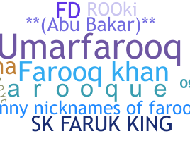 ニックネーム - Farooq