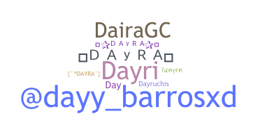 ニックネーム - Dayra