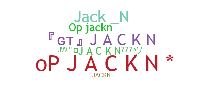 ニックネーム - Jackn