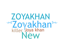 ニックネーム - Zoyakhan