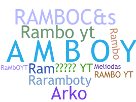 ニックネーム - RamboYT