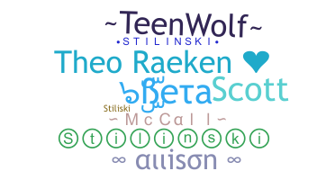 ニックネーム - TeenWolf