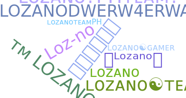 ニックネーム - Lozano