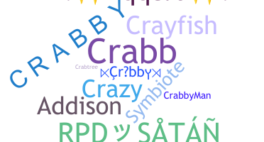 ニックネーム - Crabby