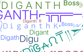 ニックネーム - Diganth