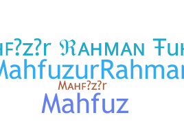 ニックネーム - Mahfuzur