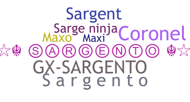 ニックネーム - Sargento