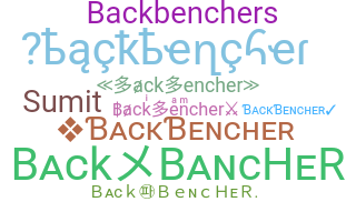 ニックネーム - backbencher