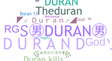 ニックネーム - Duran