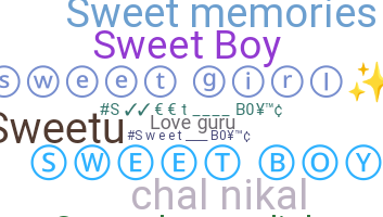 ニックネーム - Sweetboy