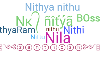 ニックネーム - Nithya