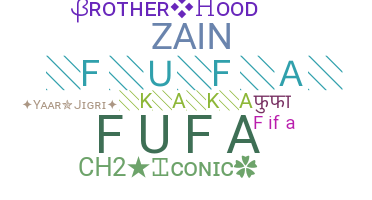 ニックネーム - fufa