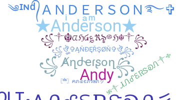 ニックネーム - Anderson