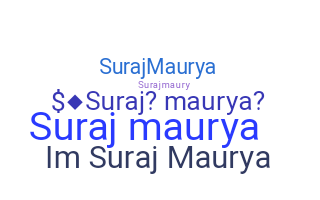 ニックネーム - Surajmaurya