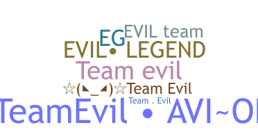 ニックネーム - TeamEvil