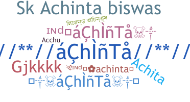 ニックネーム - Achinta