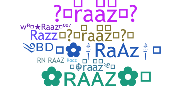 ニックネーム - raaz