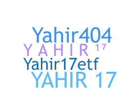 ニックネーム - Yahir17