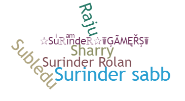 ニックネーム - Surinder