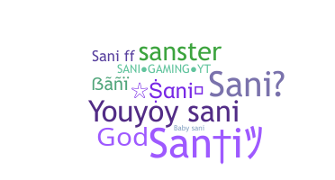 ニックネーム - SANI