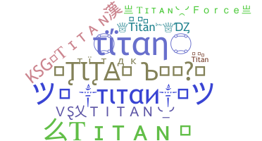 ニックネーム - Titan
