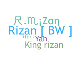 ニックネーム - Rizan