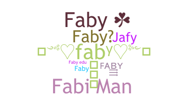 ニックネーム - faby