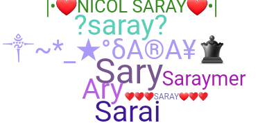 ニックネーム - Saray
