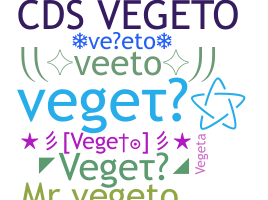 ニックネーム - vegeto