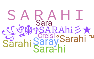 ニックネーム - sarahi