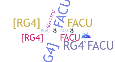 ニックネーム - Rg4facu
