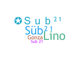 ニックネーム - Sub21