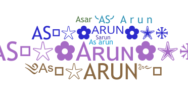 ニックネーム - AsArun