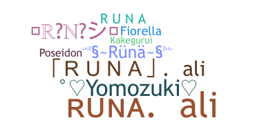 ニックネーム - Runa