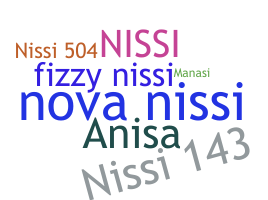 ニックネーム - Nissi