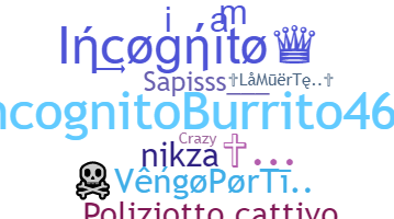 ニックネーム - Incognito