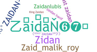 ニックネーム - Zaidan